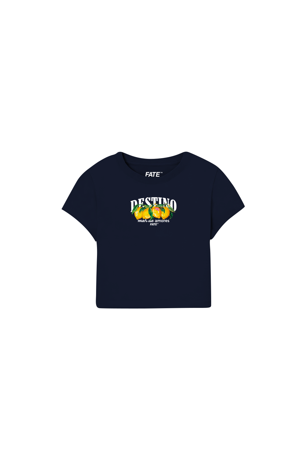 Lemons Baby Tee Blue Navy