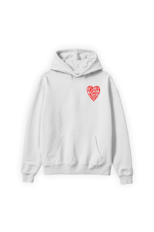 Love is Blind Hoodie White