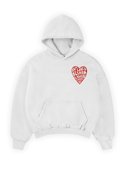 Love is Blind Hoodie White