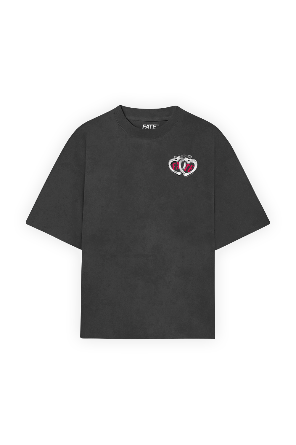 Love is a Crime Tee Washed Black