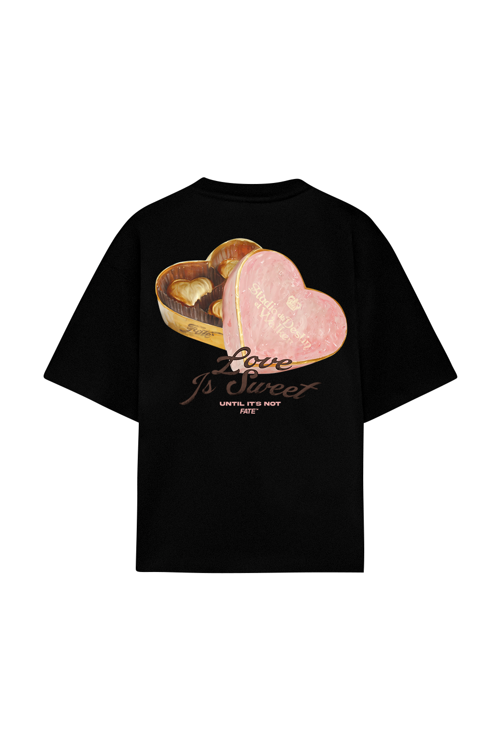 Love is Sweet Tee Black