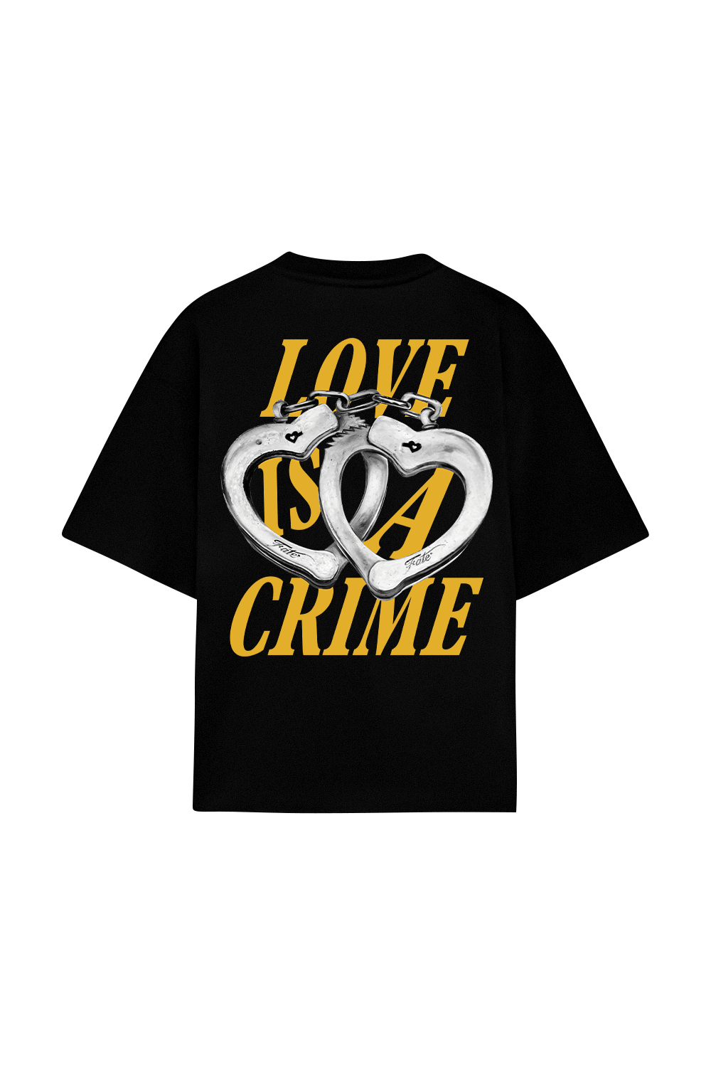 Love is a Crime Tee Black