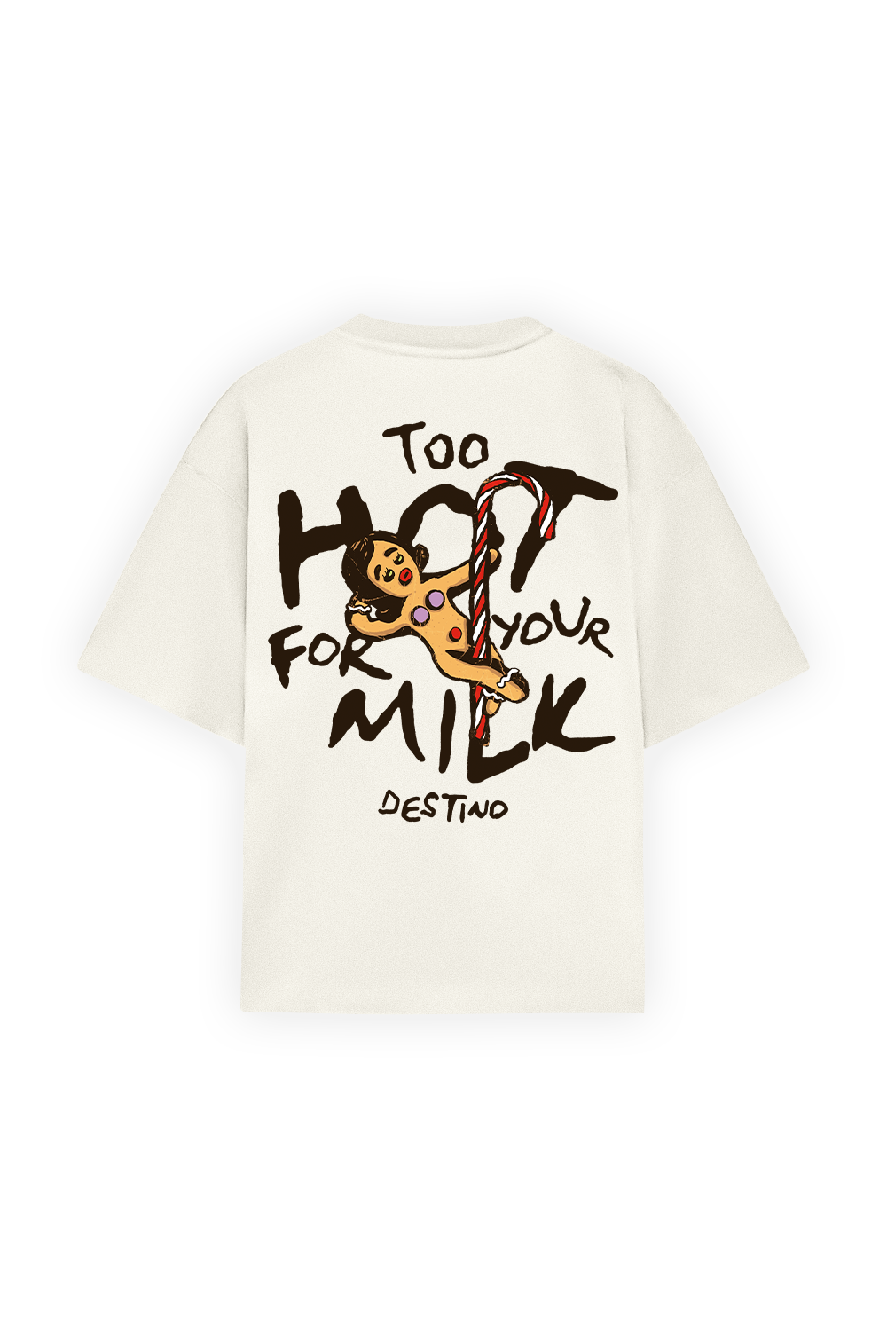 Too hot for your milk Tee Beige