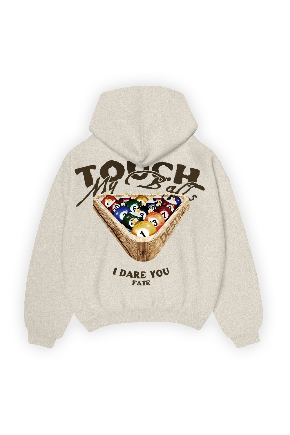 Touch My B*lls Hoodie Sand