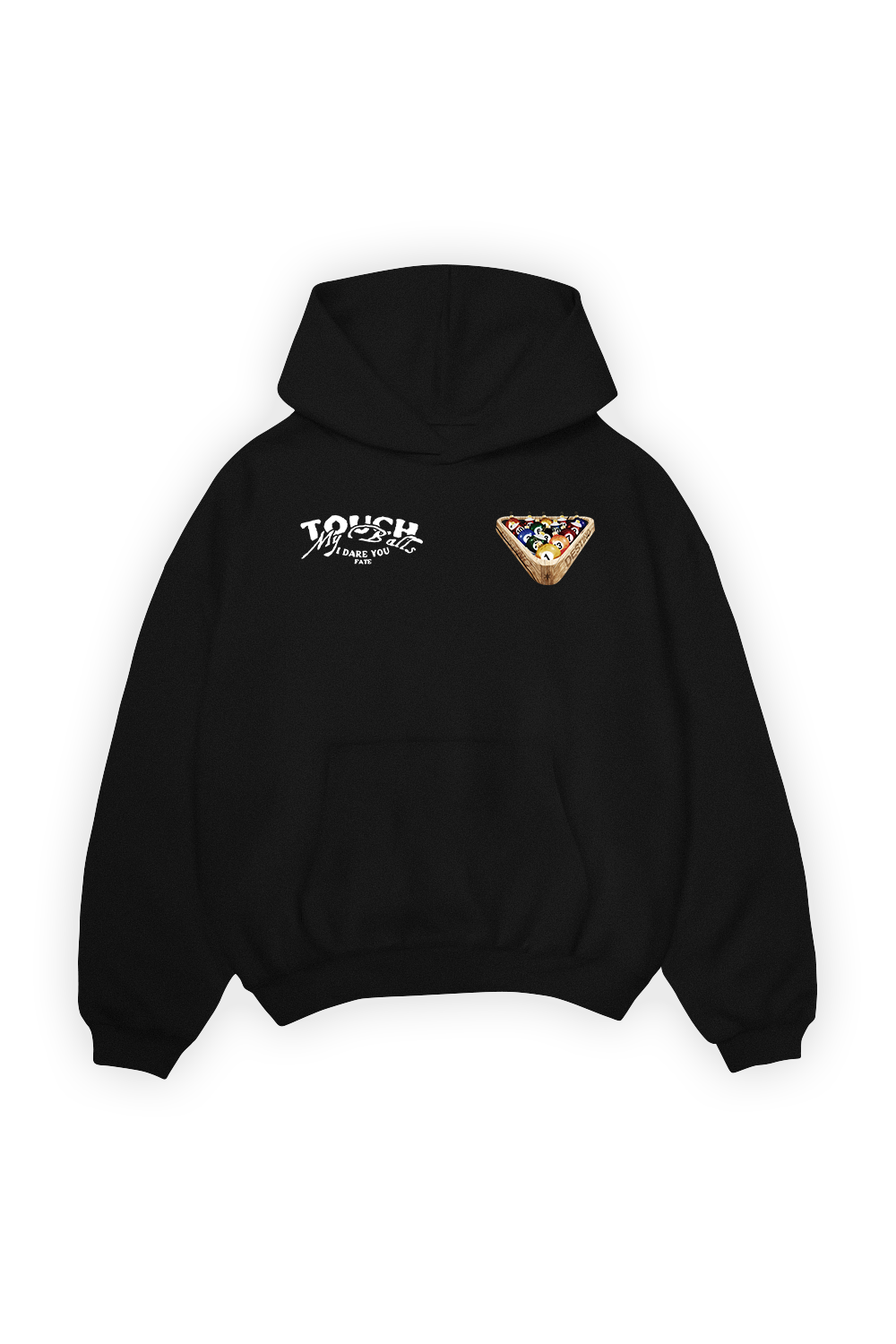 Touch My B*lls Hoodie Black