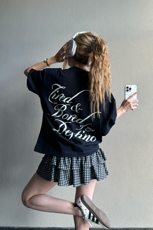 Tired Destino Tee Navy Blue 2.0