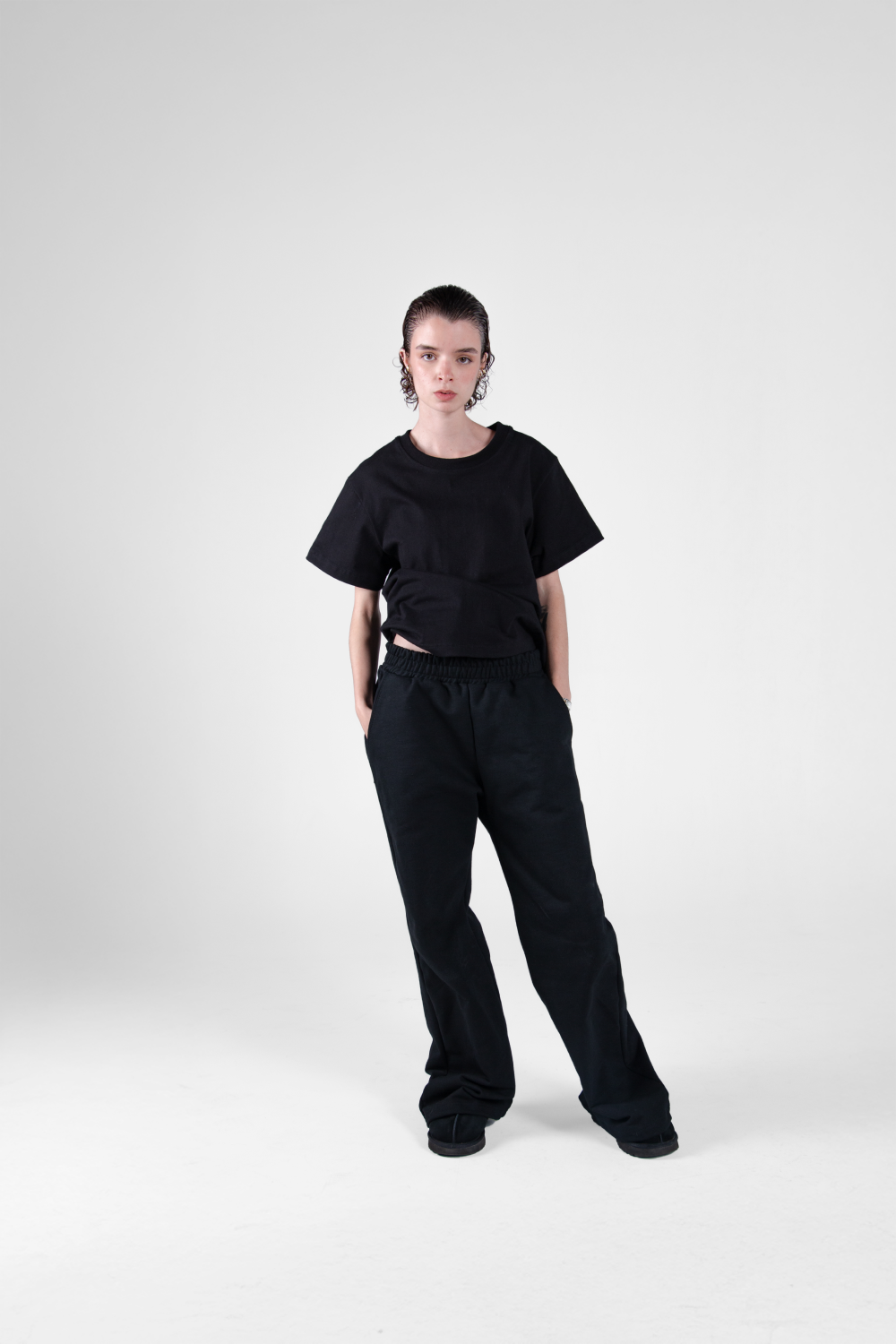 Vantablack Flare Pants 450 GSM