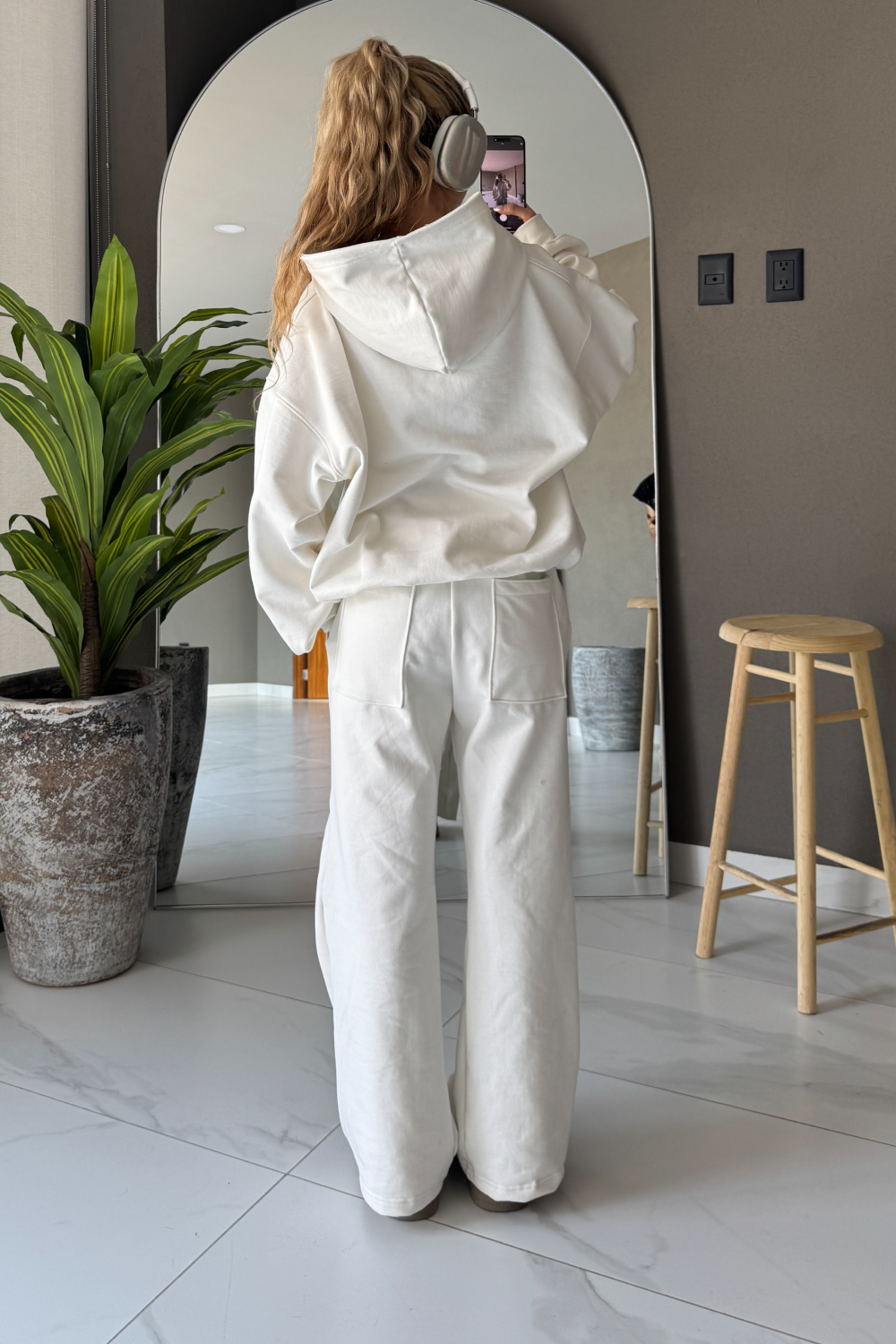 Ivory Flare Pants 450 GSM