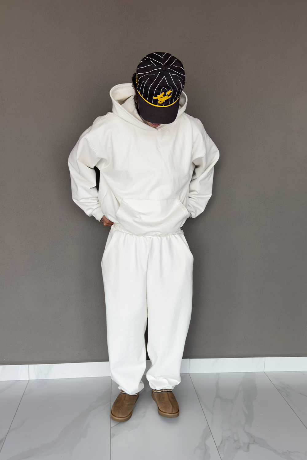 Ivory Balloon Pants 450 GSM