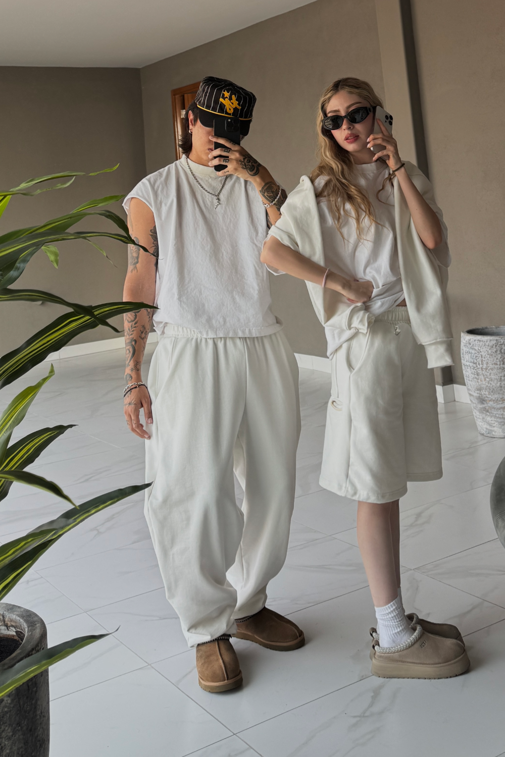 Ivory Balloon Pants 450 GSM