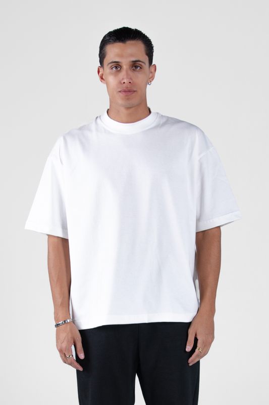 Boxy Tee White 250 GSM