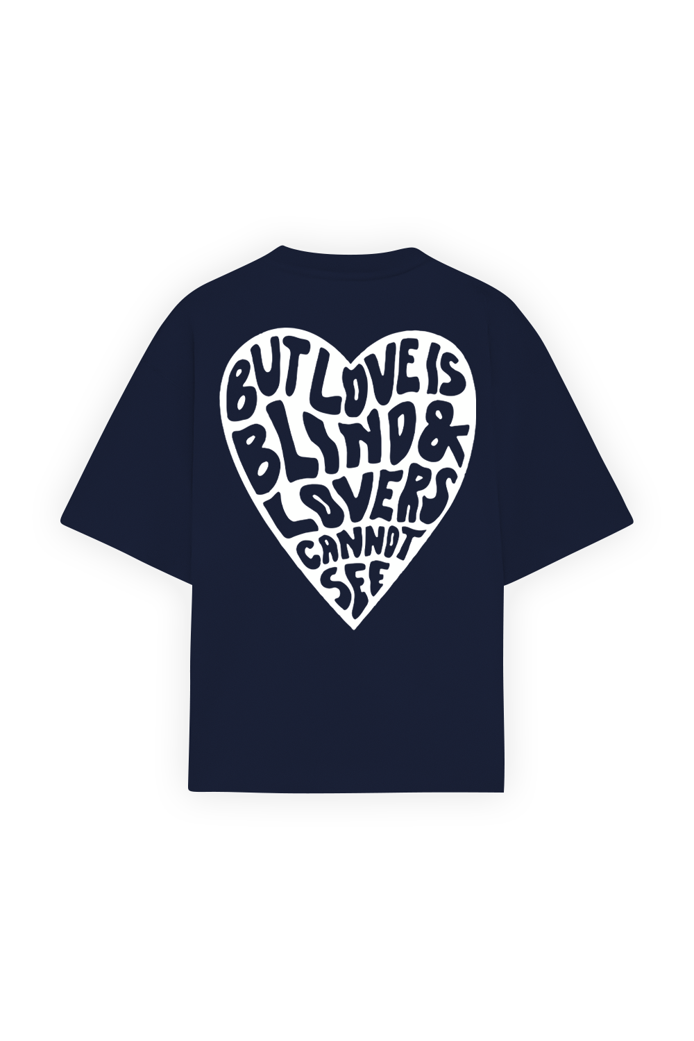 Love is Blind Tee Blue Navy