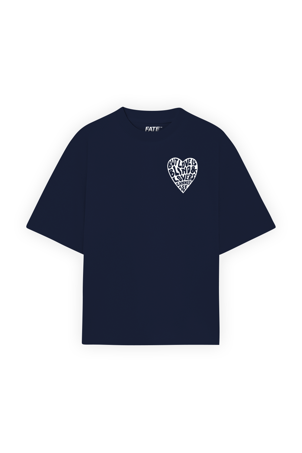 Love is Blind Tee Navy Blue