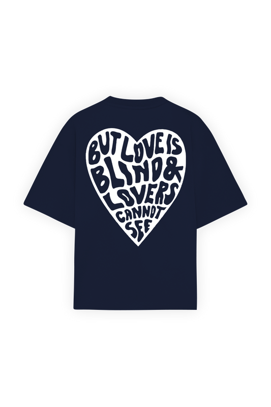 Love is Blind Tee Blue Navy