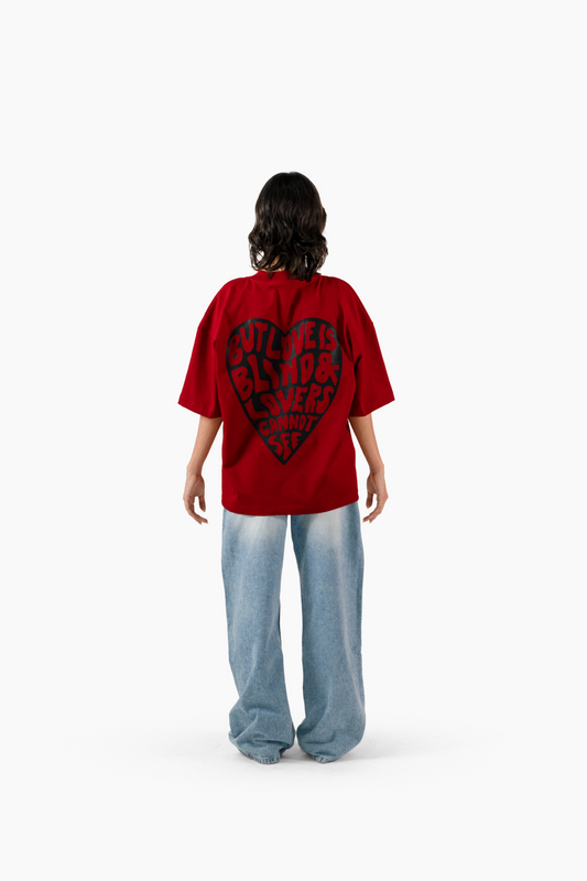 Love is Blind Tee Red