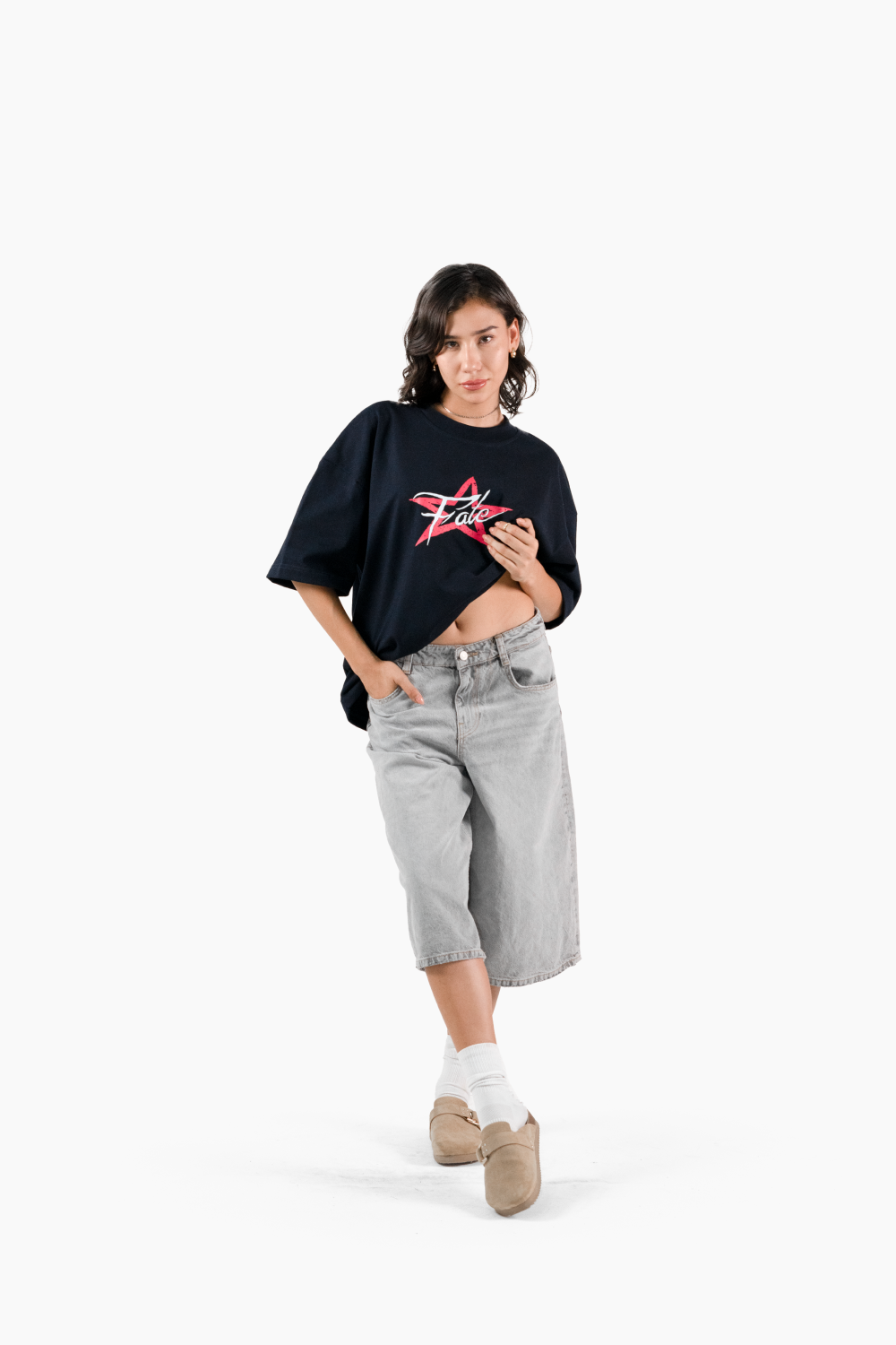 P*rn Star Tee Blue Navy