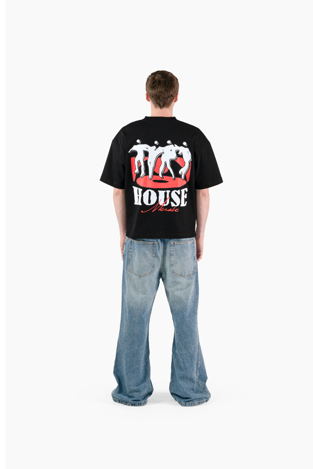 House Music Tee Black