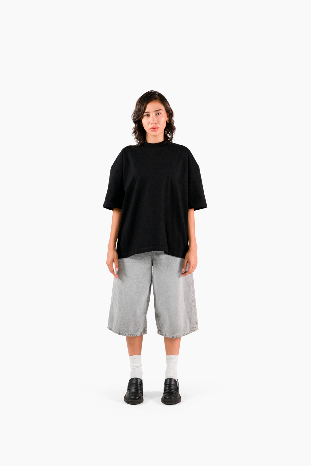 Black Tee's Boxy Fit / 3-Pack "250 GSM"