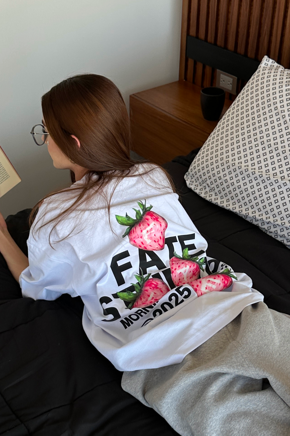 Strawberry Tee White