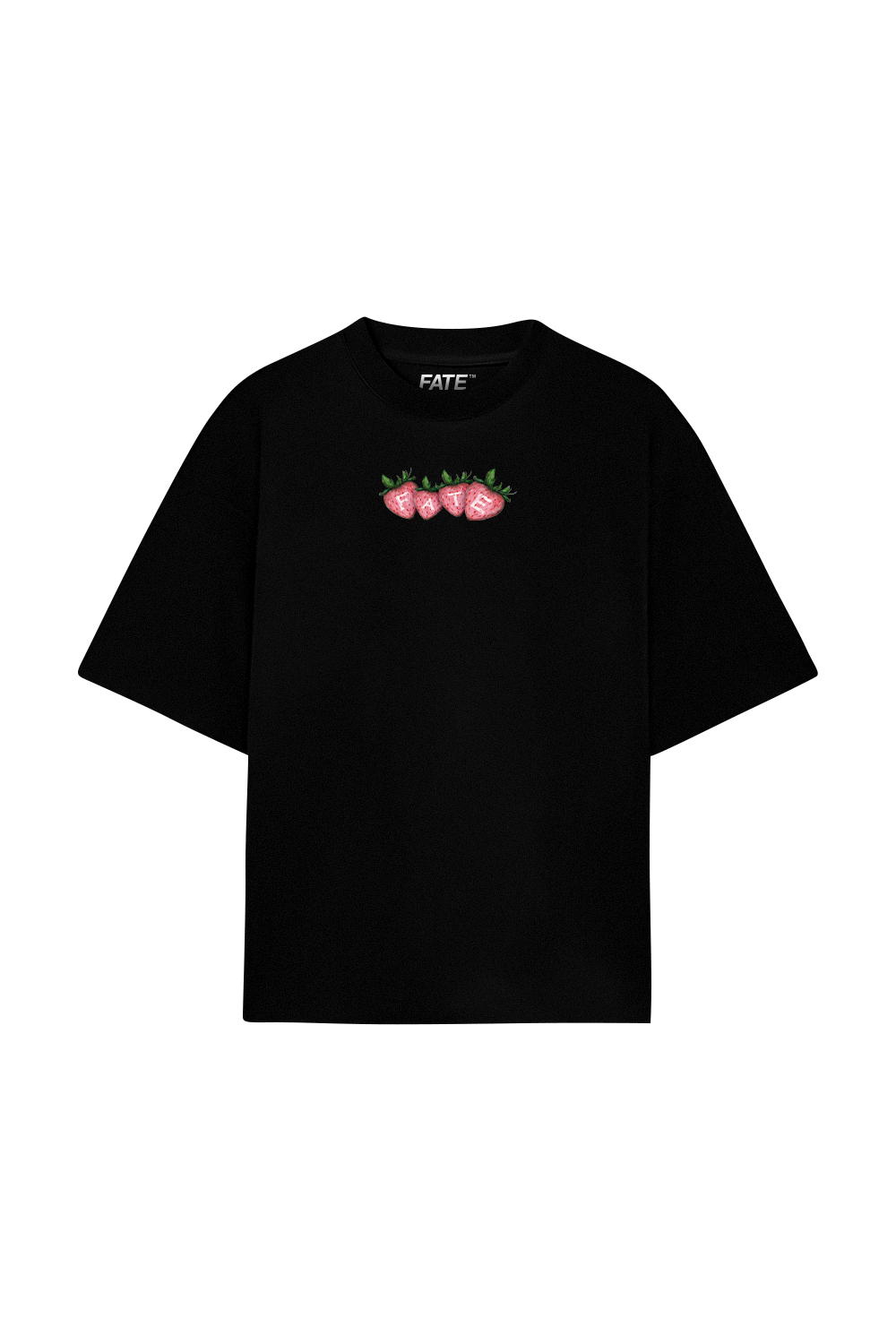 Strawberry Tee Black