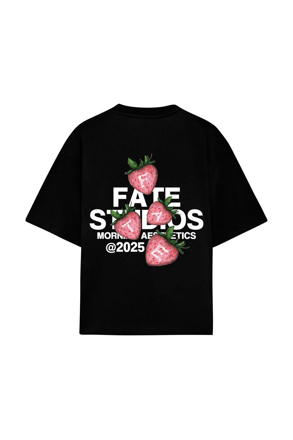 Strawberry Tee Black