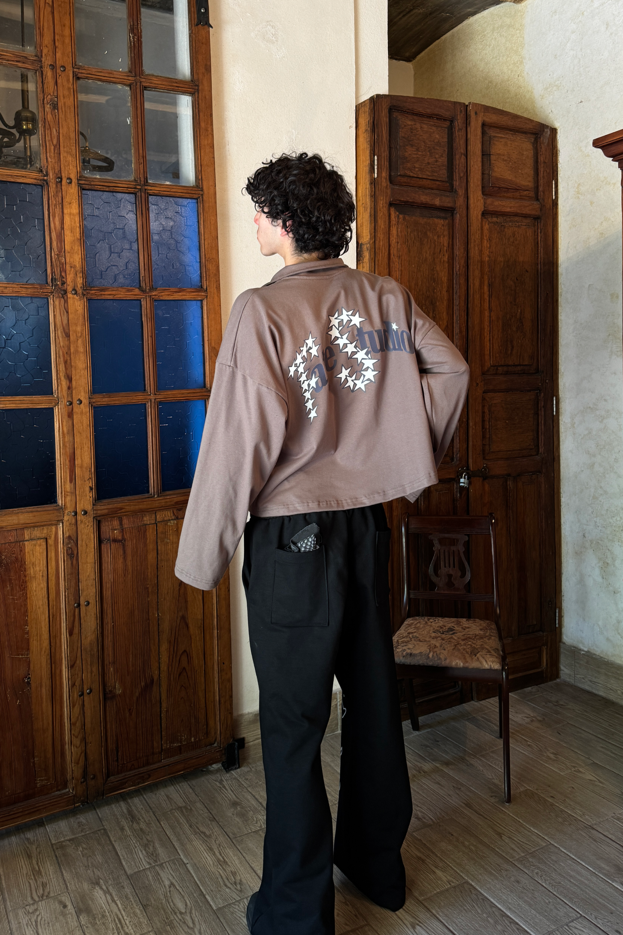 Stars Studios Longsleeve Polo Taupe