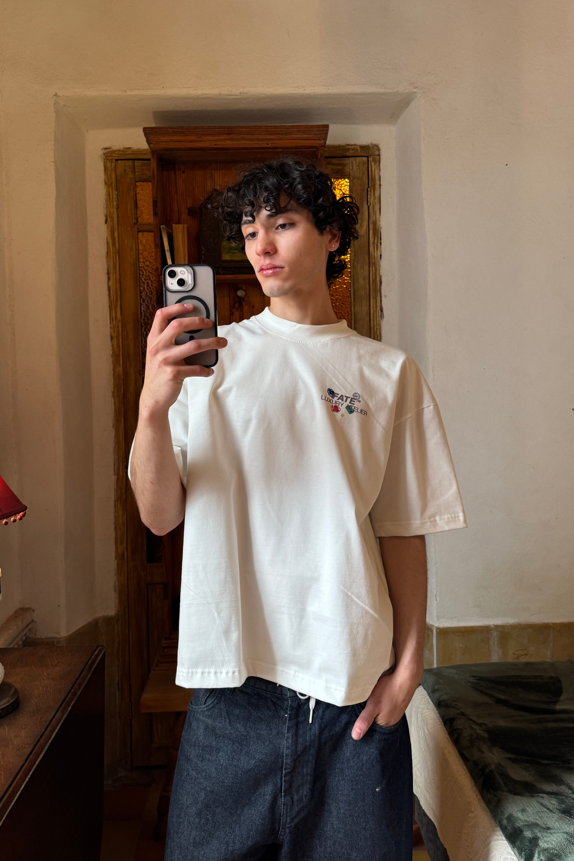Gems Tee Beige