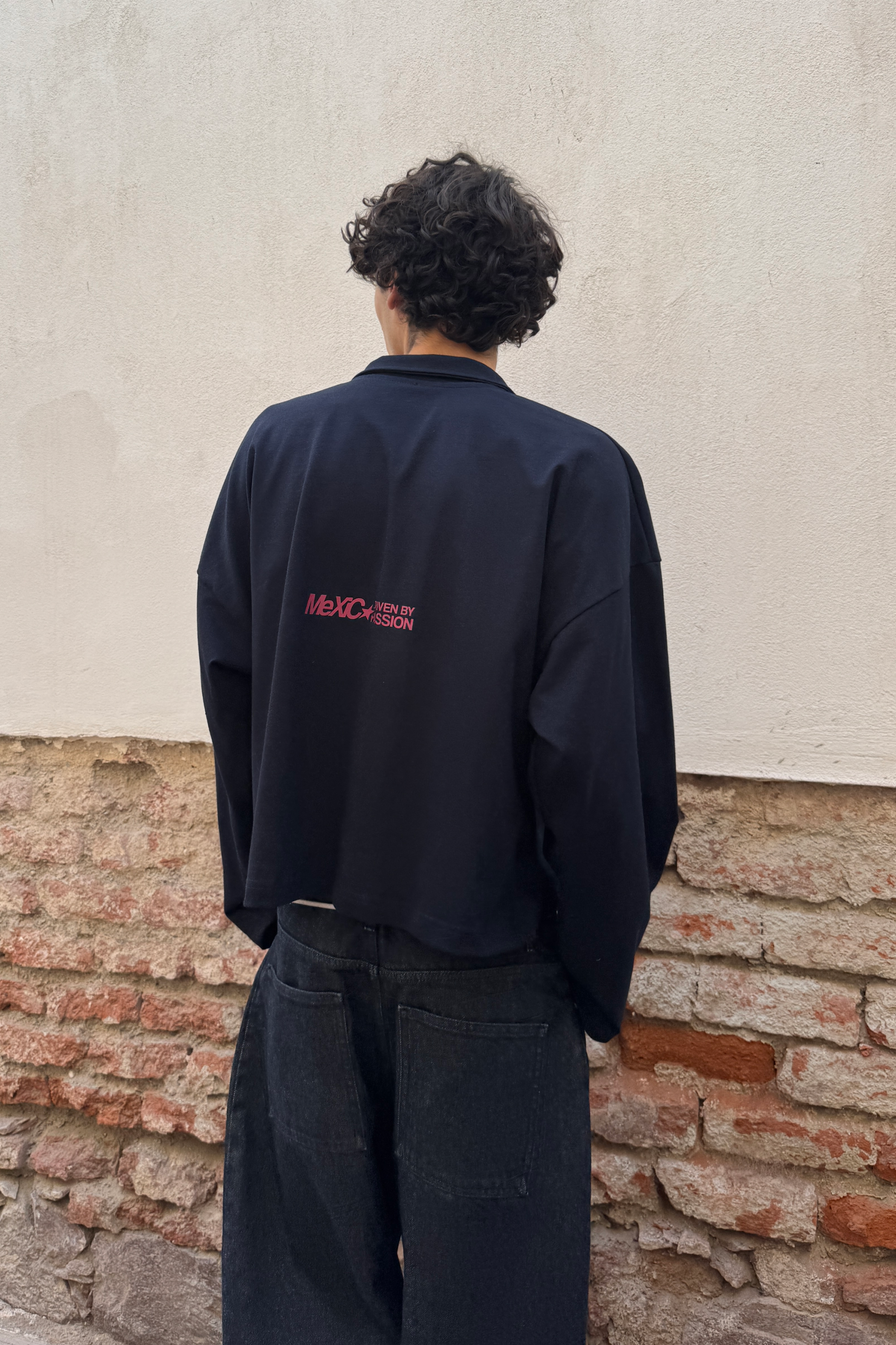 WP SS2025 Longsleeve Polo Blue Navy