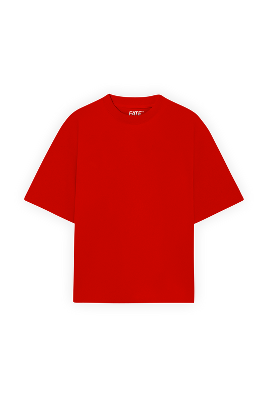 Playera Boxy Fit Red