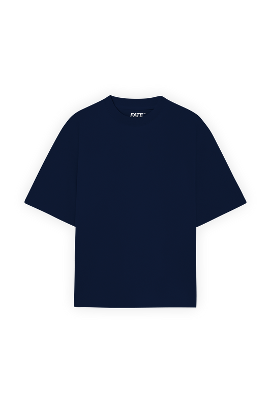 Playera Boxy Fit Navy Blue