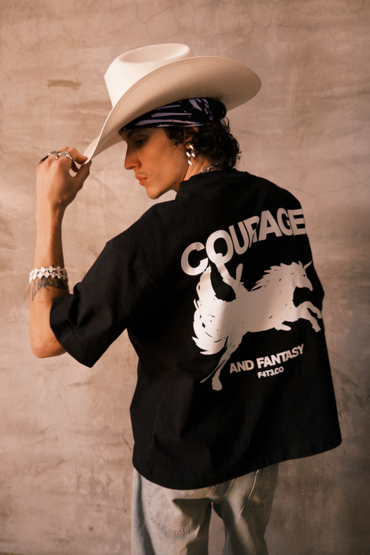 Courage & Fantasy Tee Black