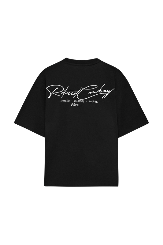 Retired Cowboy Tee Black