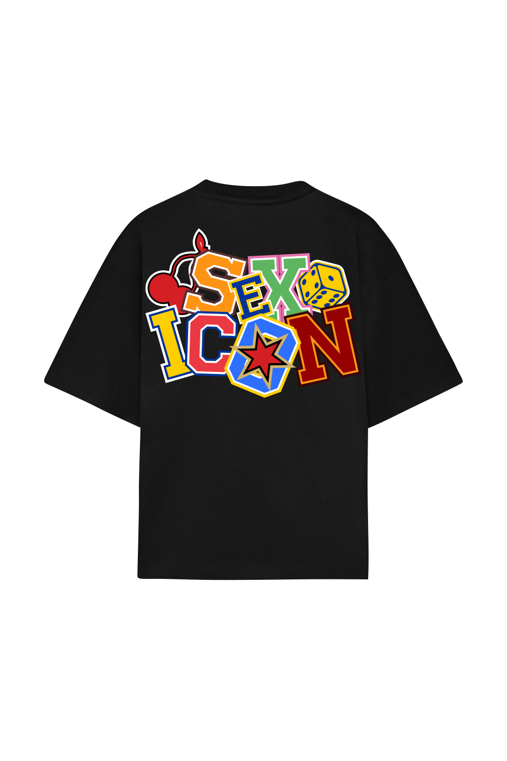 Sex Icon Cherry Tee Black