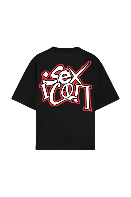 Sex Icon Red Tee Black