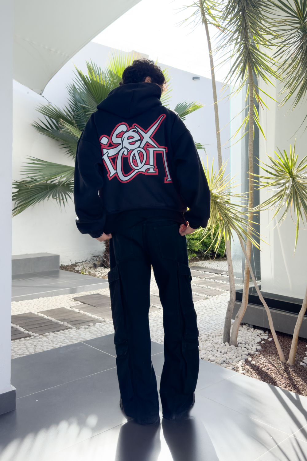 Sex Icon Red Hoodie Black