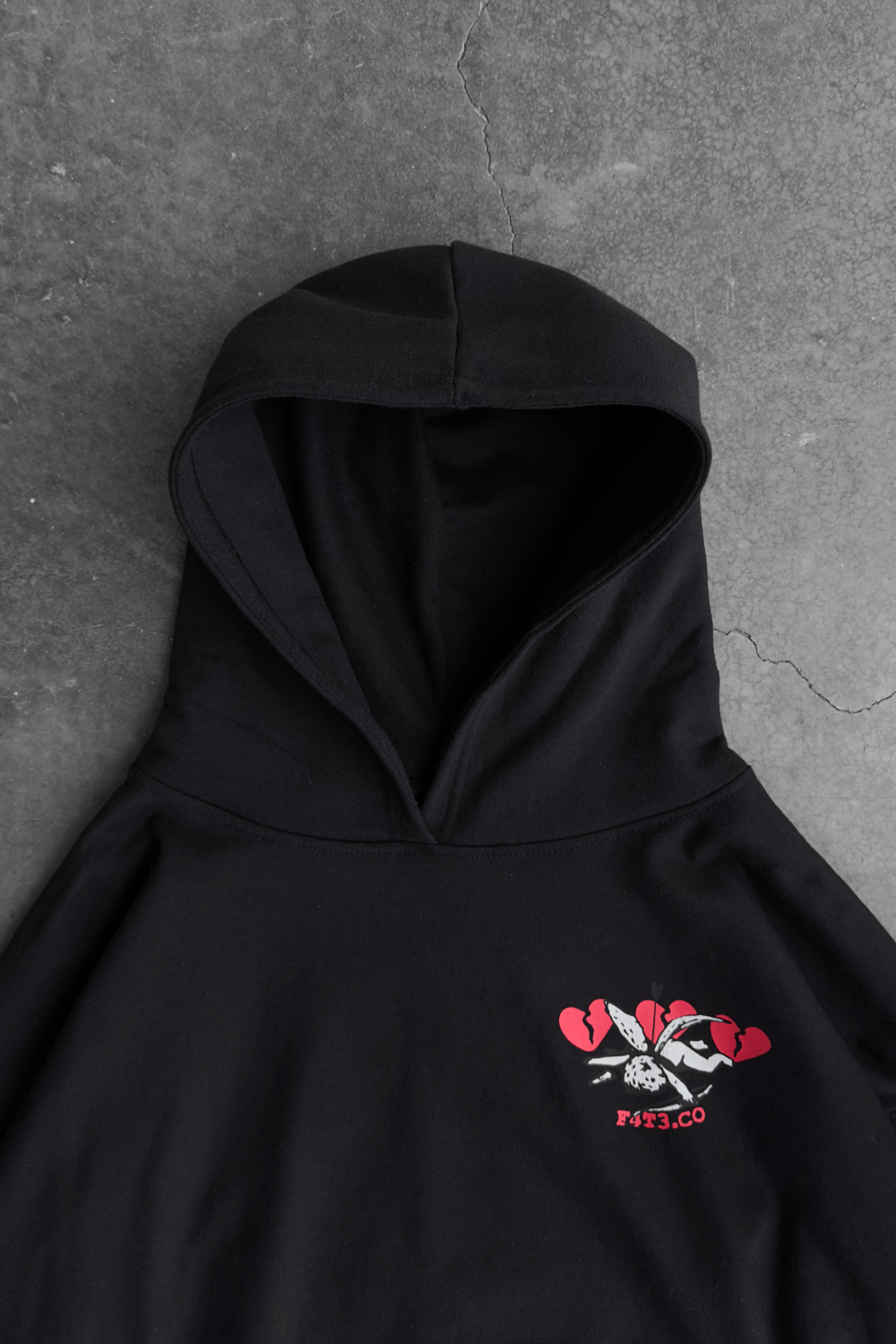 Valentine Ghosting Hoodie Black