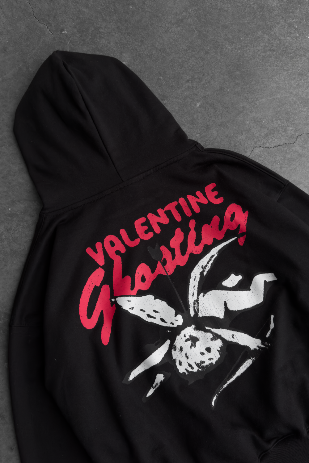 Valentine Ghosting Hoodie Black