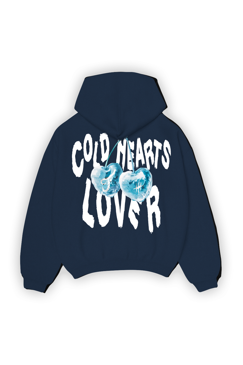 Cold Hearts Hoodie Blue Navy