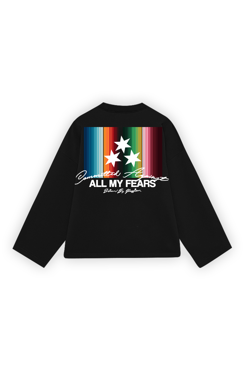 All My Fears Flag Longsleeve Black